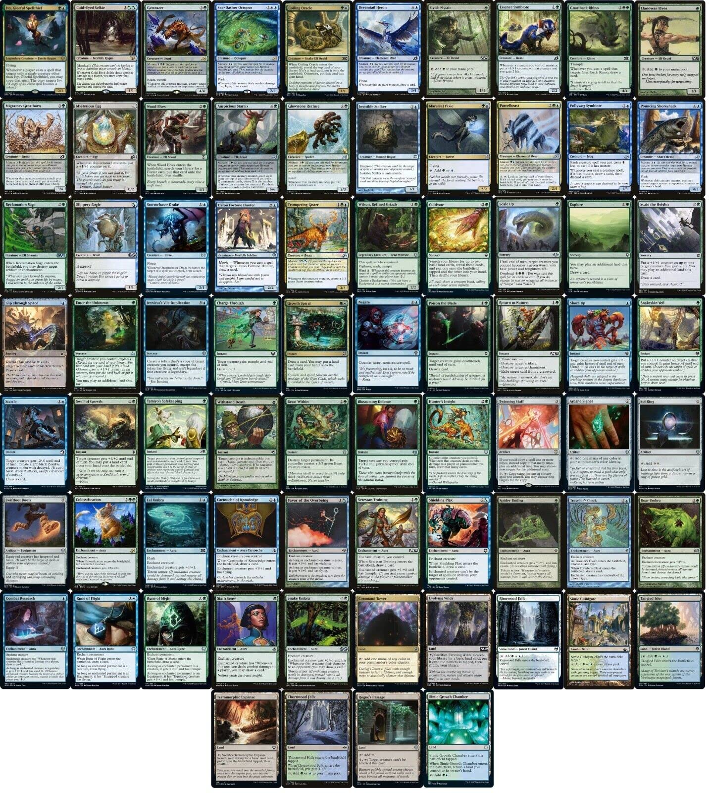 Amazon.com: Elite Commander Ivy Mutate Deck - Simic - Green Blue